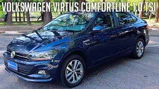 Avaliação Volkswagen Virtus Comfortline 10 TSI [upl. by Dirtsa833]