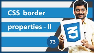 CSS Border Properties Part 2  CSS Tutorial 73 [upl. by Aynahs]