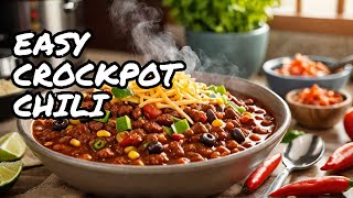 Simple crockpot chili [upl. by Eiramlehcar380]