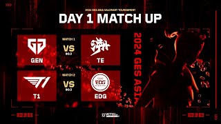 GES ASIA VALORANT TOURNAMENT DAY 1 [upl. by Airolg684]