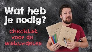 Wat heb je nodig voor de wiskundeles [upl. by Eppes]