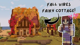 Fall vibes fairy cottage  Medieval Minecraft Fairy edition Ep 2 [upl. by Niro951]