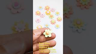 Multicolor Flower Flatback Resin Cabochons Scrapbook Craft DIY Embellishments Headwear Accessories [upl. by Bullard924]