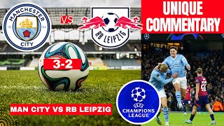 Man City vs RB Leipzig 32 Live Stream Champions League Football UCL Match reaction Score Highlights [upl. by Schroth]