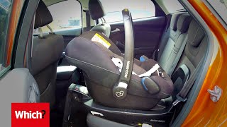 How to fit an isofix baby car seat in 60 seconds [upl. by Fritzie953]