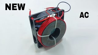 2500W ac 220v Exhaust fan free electricity energy powerful generator permanent magnet copper wire [upl. by Ecnahoy]