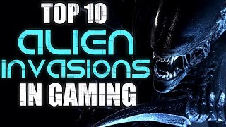 Top 10 Alien Invasions In Gaming [upl. by Atteroc]