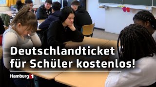 Deutschlandticket kostenlos Rund 210000 Schülerinnen profitieren am sofort [upl. by Tterrag505]