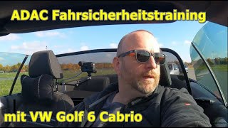 ADAC Fahrsicherheitstraining mit VW Golf 6 Cabrio in Laatzen [upl. by Drawyah]