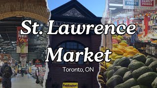 Exploring St Lawrence Market  The Peameal Bacon amp Lobster Roll Experience [upl. by Ebneter4]