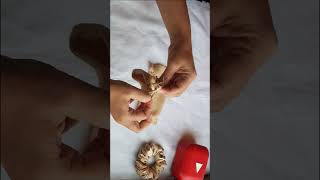 How to make Scrunchies Tutorial diyscrunchies hairaccessories viralshorts trendingshorts diy [upl. by Balfore]