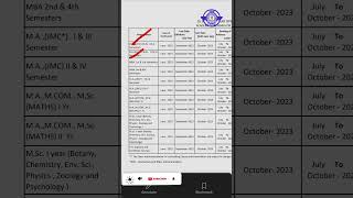 DrBRAmbedkar open university academic calendar 2023  Degree and PG semesters exams dates updates [upl. by Sigvard596]