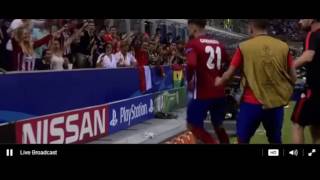 Real Madrid 1vs1 Atletico Madrid  Yannick Carrasco Goal Gol  Champions League Final  28052016 [upl. by Idissac]