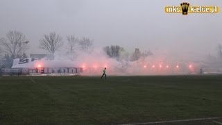 Sandecja Nowy Sącz amp Korona Kielce  FUTBOLOWA FAMILIA  oprawa 30032013 r [upl. by Eirojam]