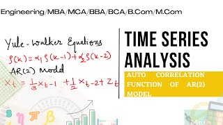 Auto correlation function of AR2 model [upl. by Yelhak]