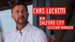 Chris Luckettis first interview as Salford City assistant manager [upl. by Nylkaj]