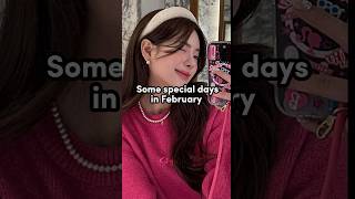 Some special days in February 😁 shortsfypシ゚viralbtsblackpinkviraltrending [upl. by Tisbee]