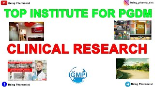 Top Institute for PGDM in Clinical Research  Post Graduate Diploma in Clinical Research  PGDCR [upl. by Jorge941]