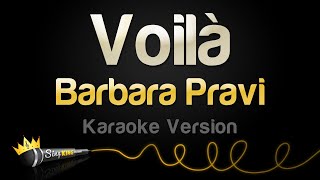 Barbara Pravi  Voilà Karaoke Version [upl. by Ednyl]