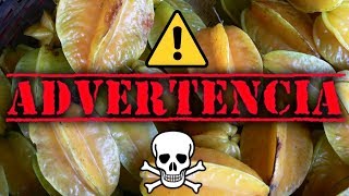 ⚠ ADVERTENCIA ☠ Averrhoa carambola fruto en forma de estrella fruta de estrella tapio [upl. by Ehling]