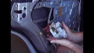 Removing a Door Latch from a Mitsubishi MagnaVerada [upl. by Colb282]