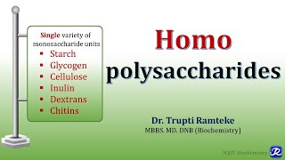 5 Homopolysaccharides  carbohydrates Chemistry  Biochemistry  NJOY Biochemistry [upl. by Henderson509]