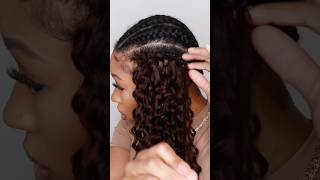 Crochet Hair 👀 Water Wave Install crochethairstyles crochethair protectivestyles shorts wigs [upl. by Inig]