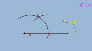 Construction of 30 degree angle  KANNADA [upl. by Immaj887]