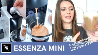 I bought a NESPRESSO Essenza Mini coffee machine 🤍 REVIEW  2022 [upl. by Ahsele]