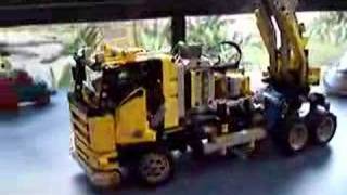 Lego Technic remote controlled cherry picker 8292  3 motors [upl. by Pavier55]