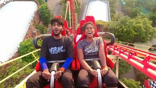 Sunkid RECOIL Roller Coster 🎢  Wonderla Amusement Park  Wonderla Hyderabad  Anwrvibes vlogs [upl. by Griff532]