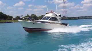 38 Commander Sedan Bridge 1968 on the St Clair River 2013 [upl. by Ennairrek]