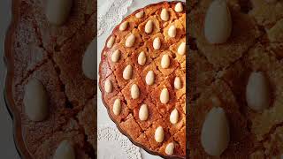 Basbousa Recipe  Famous Middle Eastern Dessert Recipe  Eggless Basbousa theinauthenticook shorts [upl. by Yaffit]