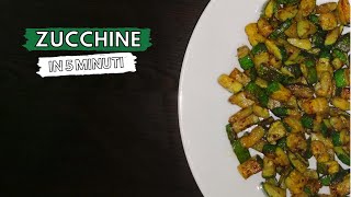 CONTORNI VELOCI ZUCCHINE ROSOLATE IN PADELLA IN 5 MINUTI  Ricetta estiva del fuorisede [upl. by Aihtnis]