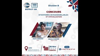 DIVISION B  DISTRICT 130  CONCOURS DHISTOIRES INVRAISEMBLABLE ET DEVALUATION  S1  20242025 [upl. by Centonze364]