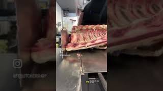 CUTTING TOMAHAWK STEAK BY FQ BUTCHER [upl. by Roper756]