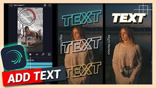 How to Add Text  Alight Motion Tutorial [upl. by Boccaj]