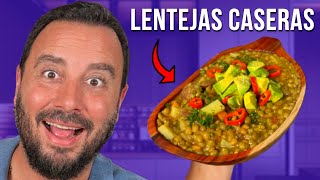 Cómo hacer las MEJORES LENTEJAS CASERAS  Receta Fácil [upl. by Barren]