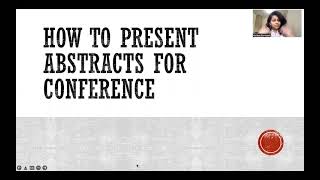 How to present an abstract in a conference [upl. by Ynnam]