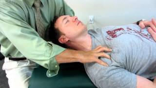 Dr John Mishock demonstrates Active Release amp Fascial Manipulation on patient with Neck Pain [upl. by Aidnyc]