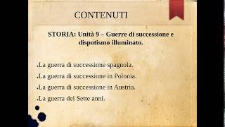 Storia  Guerre di successione e dispotismo illuminato  parte 01 [upl. by Annissa]