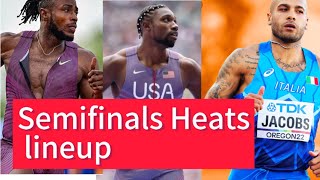 Paris2024 Olympics 100M Men Semifinals Line up Ferdinand Omanyala  Heat 1Heat 2 amp Heat 3 [upl. by Gnex]