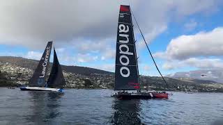 RSHYR 2023  Line Honours arrival  very close between Andoo Comanche amp LawConnect [upl. by Latoya]