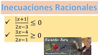 Inecuaciones Racionales [upl. by Ayocal]