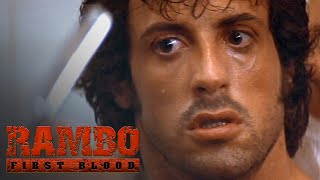 Rambo Prison Break EXTENDED Scene  Rambo First Blood [upl. by Larrej]