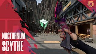 NOCTURNUM KNIFE SCYTHE DAGGER SKIN GAMEPLAY  VALORANT NOCTURMUN SKINS [upl. by Eniluap817]