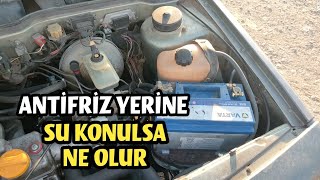 Motora Antifriz Yerine Su Koyulsa Ne Olur Radyatöre Çeşme Suyu Koymanın Zararları [upl. by Ellatsyrc]