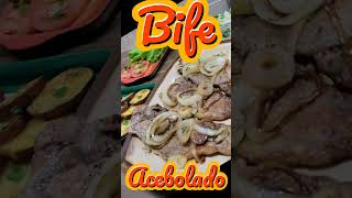 Almoço rápido dieta low carbo Bife Acebolado na Chapa Perfeito em Minutos [upl. by Lishe816]