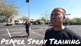 OC  Pepper Spray Training NV DPS Police Academy 94  4 [upl. by Ahsekram]