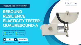 Rebound Resilience Elasticity Tester  QualiReboundA  WorldofTestcom [upl. by Euhsoj]